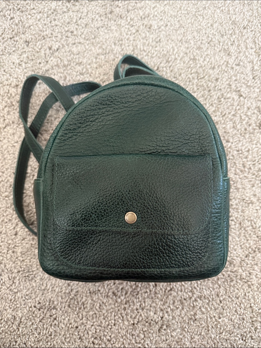 Portland Leather Goods - Snap mini backpack forest green NWT